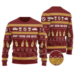 Caption Morgan Don't Drink And Drive Ugly Sweater