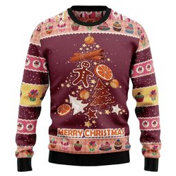 Gingerbread Christmas Tree Ugly Sweater