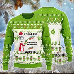 Mountain Dew Cat Hat Will Drink Everywhere Ugly Sweater