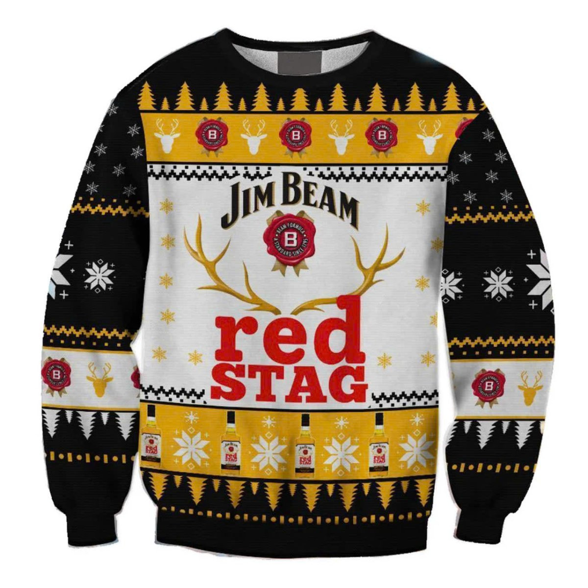 Jim Beam Reindeer Ugly Sweater