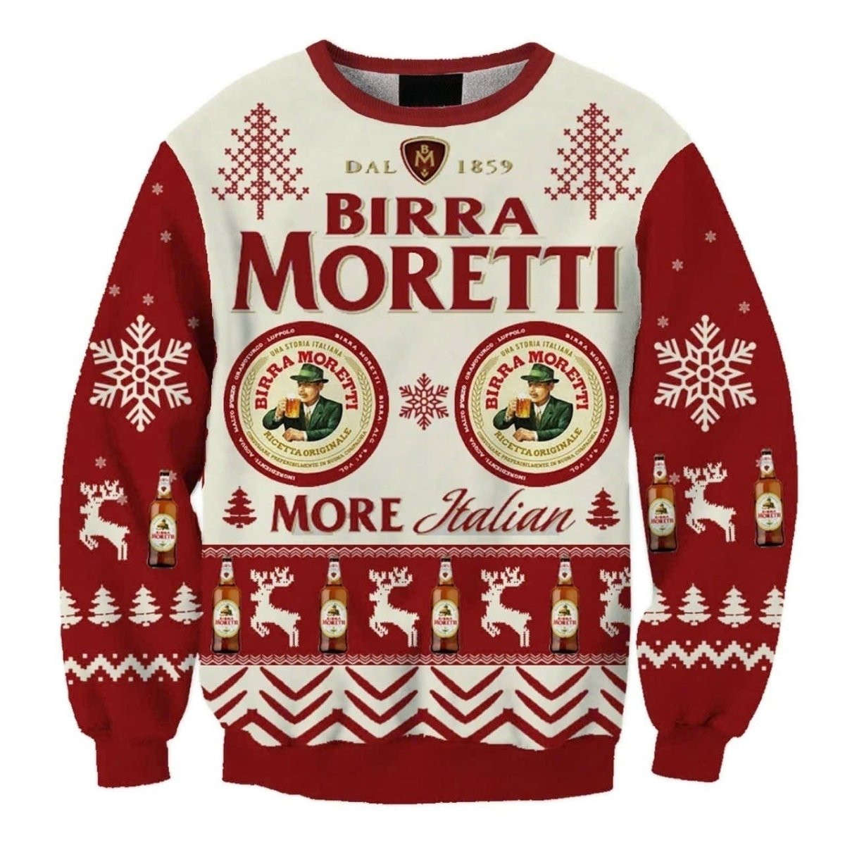 Birra Moretti Christmas Pinetree Ugly Sweater