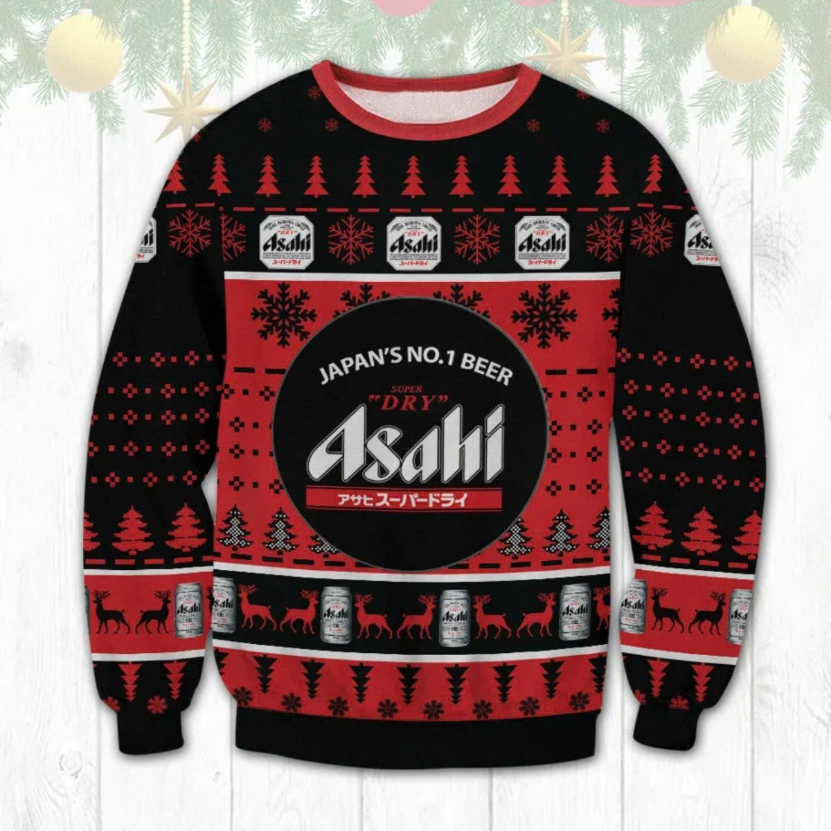 Asahi Christmas Ugly Sweater