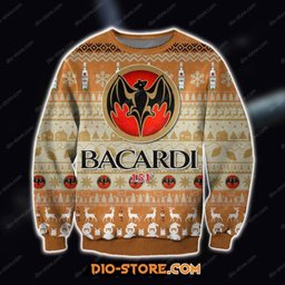 Bacardi Reindeer Christmas Ugly Sweater