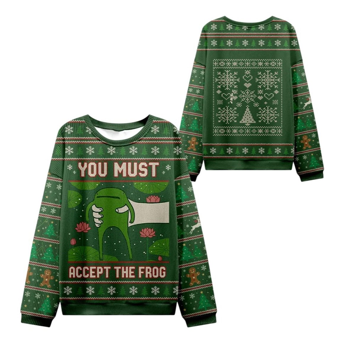 2026 Christmas Give You Frog Ugly Christmas Sweater