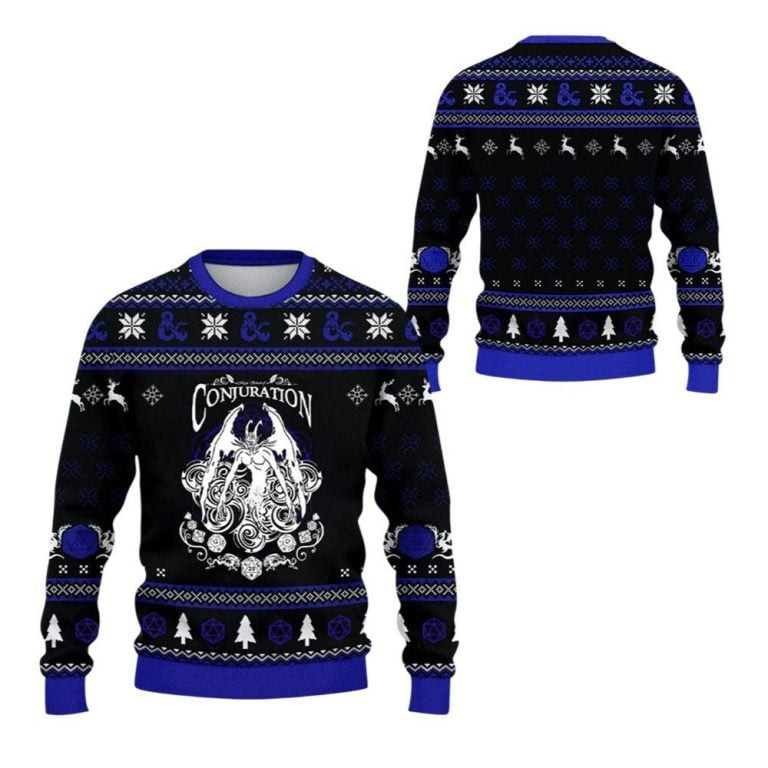 2026 Christmas DnD Conjuration Ugly Christmas Sweater