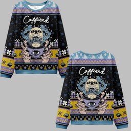 2026 Christmas Caffiend Ugly Christmas Sweater