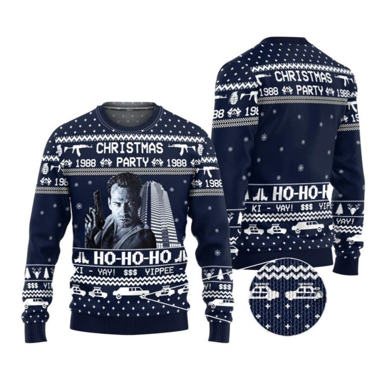 2026 Christmas Die Hard Party 1988 Ugly Christmas Sweater
