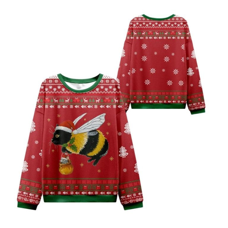 2026 Christmas Catbee Ugly Christmas Sweater