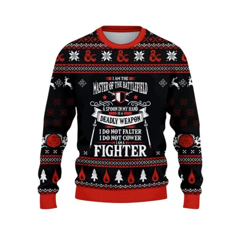 2026 Christmas DnD I am the Master of the Battlefield Ugly Sweater