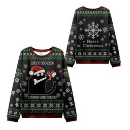 2026 Christmas Bone Thief Catmas Ugly Sweater