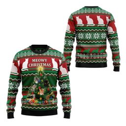 2026 Christmas Cat Meowy Christmas Ugly Christmas Sweater