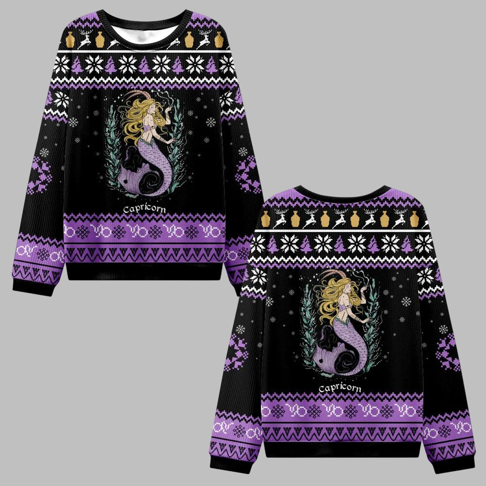 2026 Christmas Capricorn Zodiac Ugly Christmas Sweater