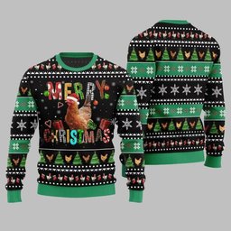 2026 Christmas Chicken Merry Christmas Ugly Christmas Sweater