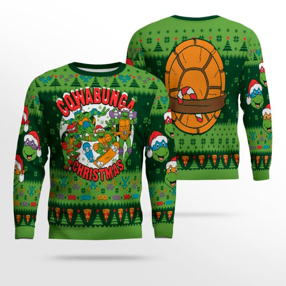 Ninja Turtles Cowabunga Ugly Christmas Sweater