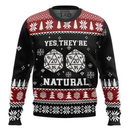 Dungeons And Dragons Yes They're Natural Ugly Sweater