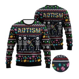 2026 Christmas Autism Ugly Christmas Sweater