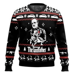 Vito Corleone The Godfather Ugly Christmas Sweater