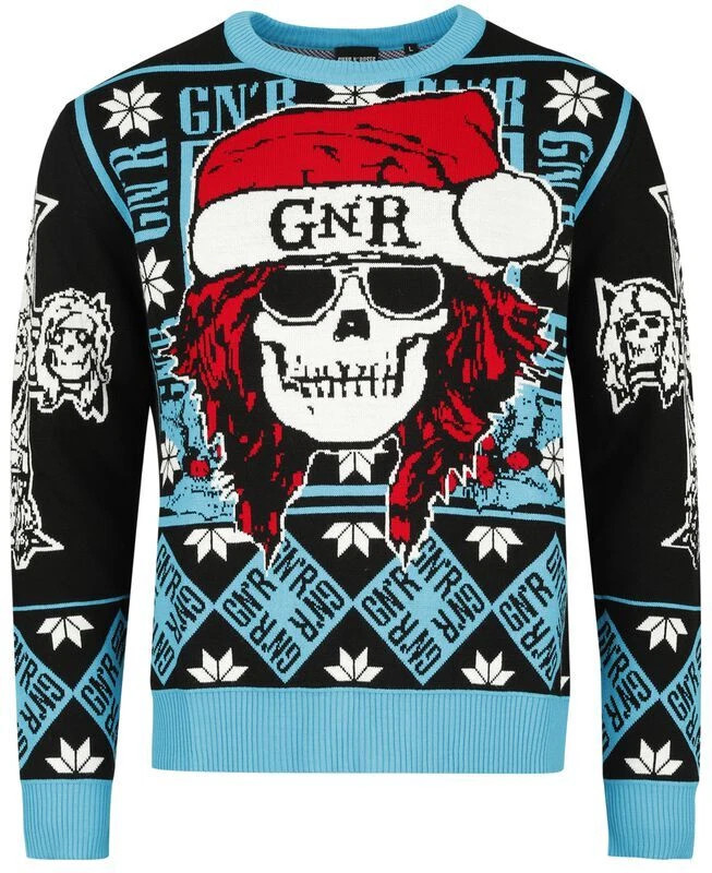 Bravado Guns N' Roses Holiday Ugly Christmas Sweater