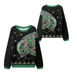 2026 Christmas Alien Xenomorph Ugly Sweater