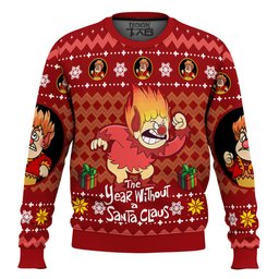 Heat Miser The Year Without a Santa Claus Ugly Christmas Sweater