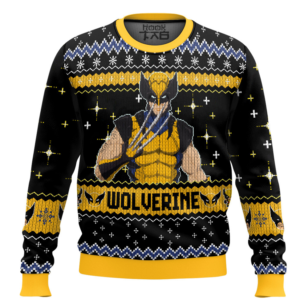 Deadpool X Wolverine Ugly Christmas Sweater