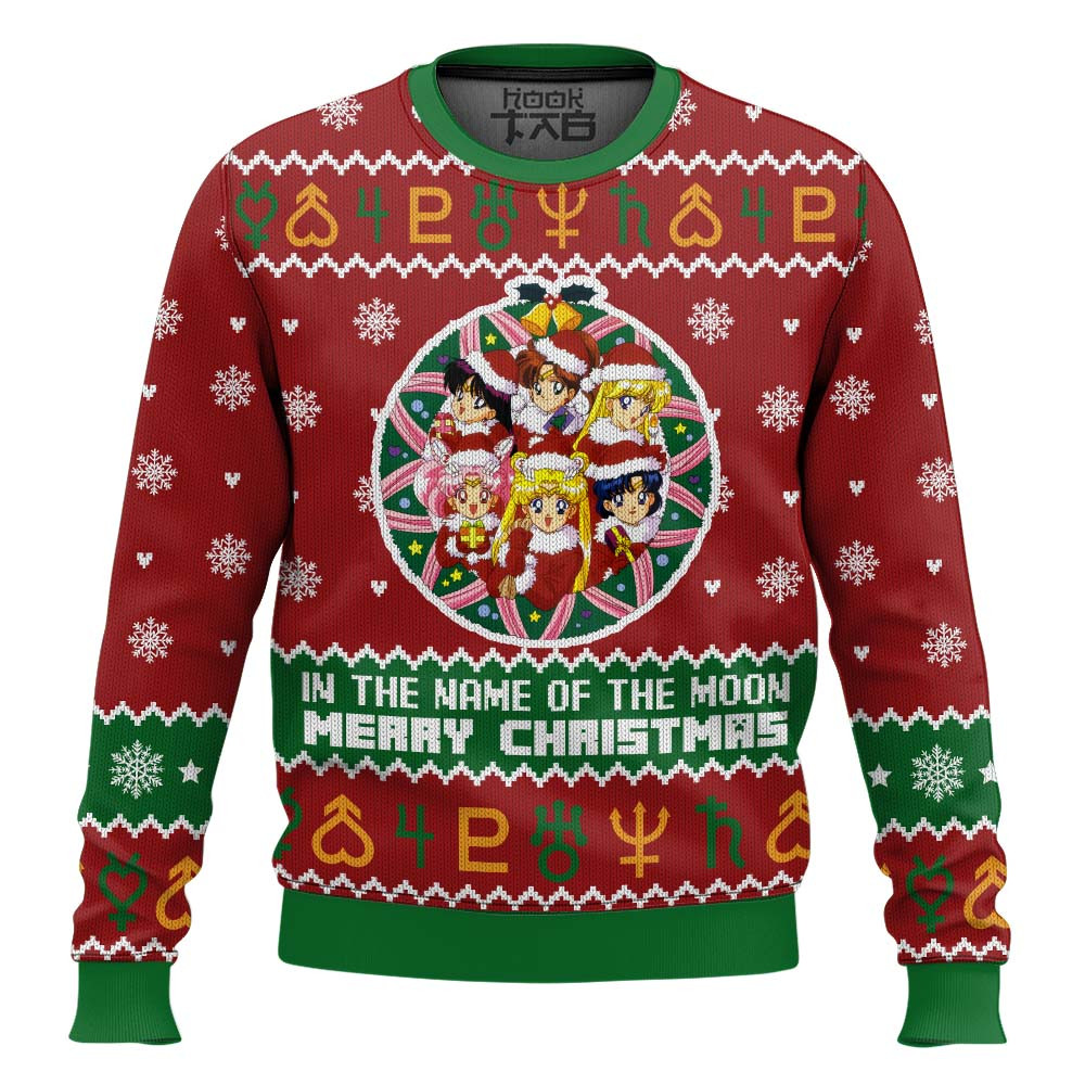 Christmas Sailor Guardians Sailor Moon Ugly Christmas Sweater