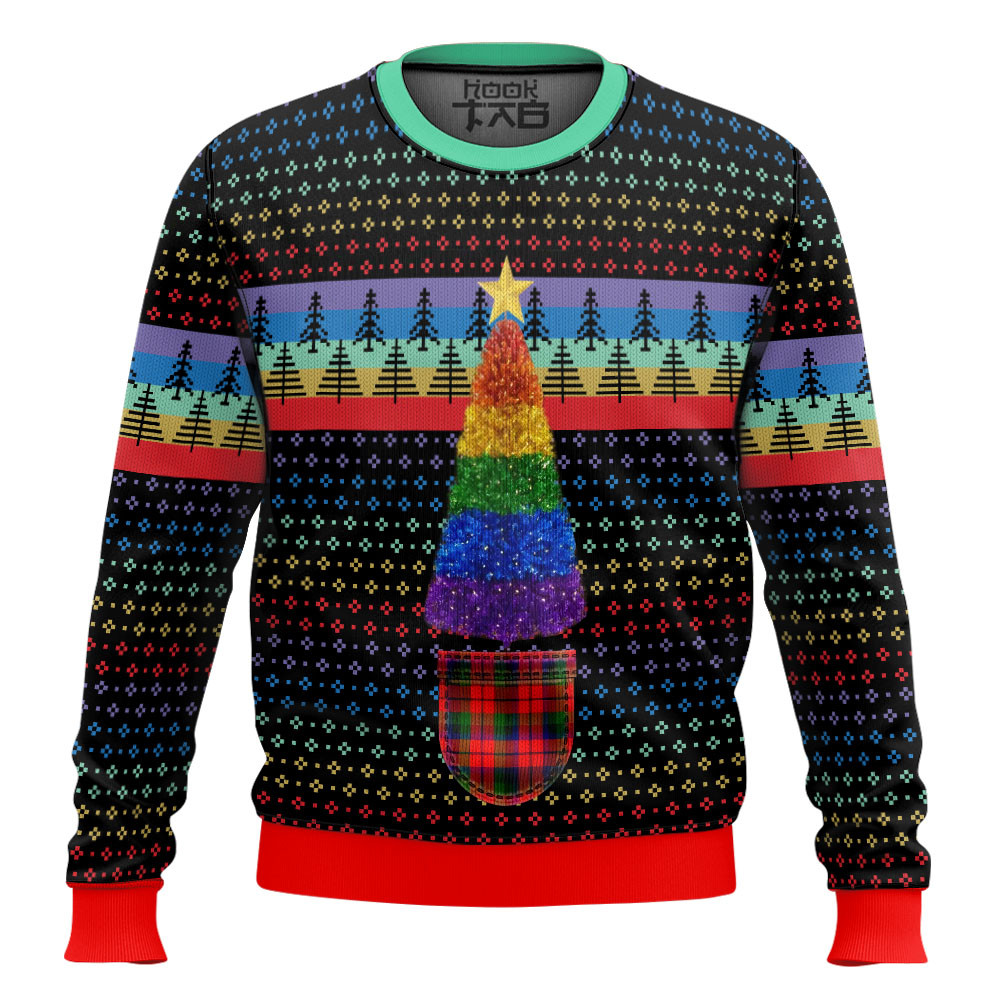 LGBTQ+ Christmas Tree Ugly Christmas Sweater