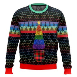 LGBTQ+ Christmas Tree Ugly Christmas Sweater