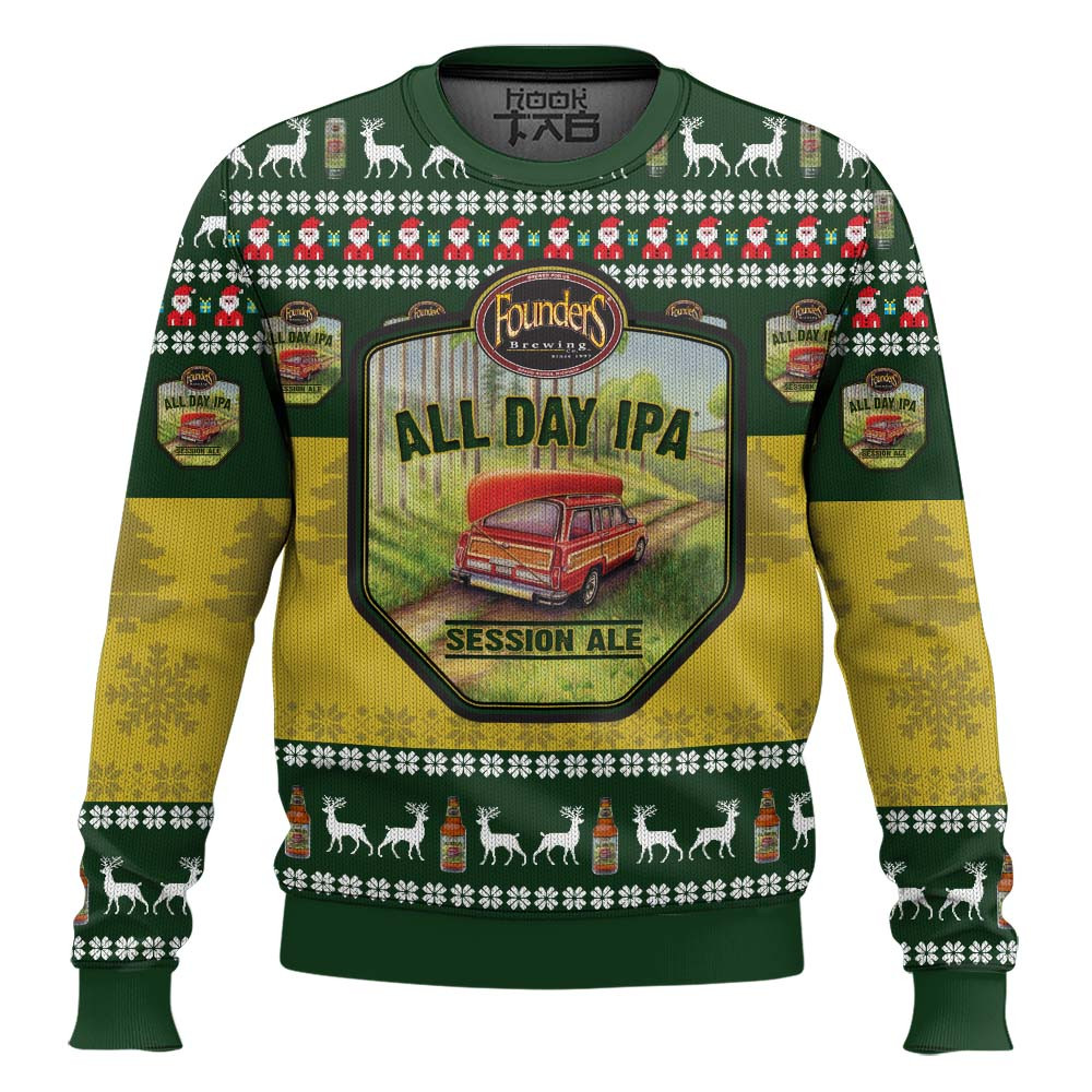 Founders All Day IPA 3D Ugly Christmas Sweater Christmas Gift