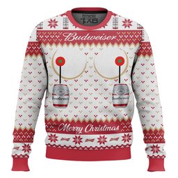 Budweiser Titties Funny Ugly Sweater