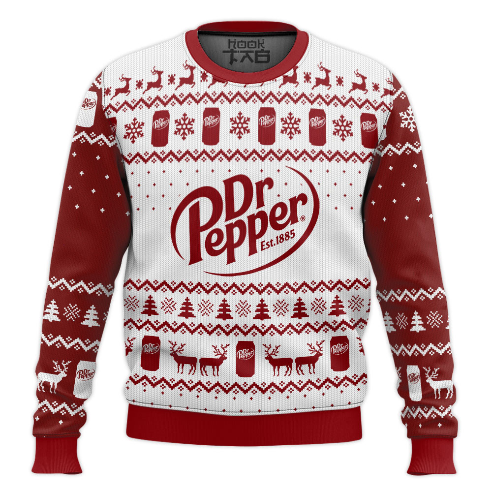 Dr Pepper Ugly Christmas Sweater 2026