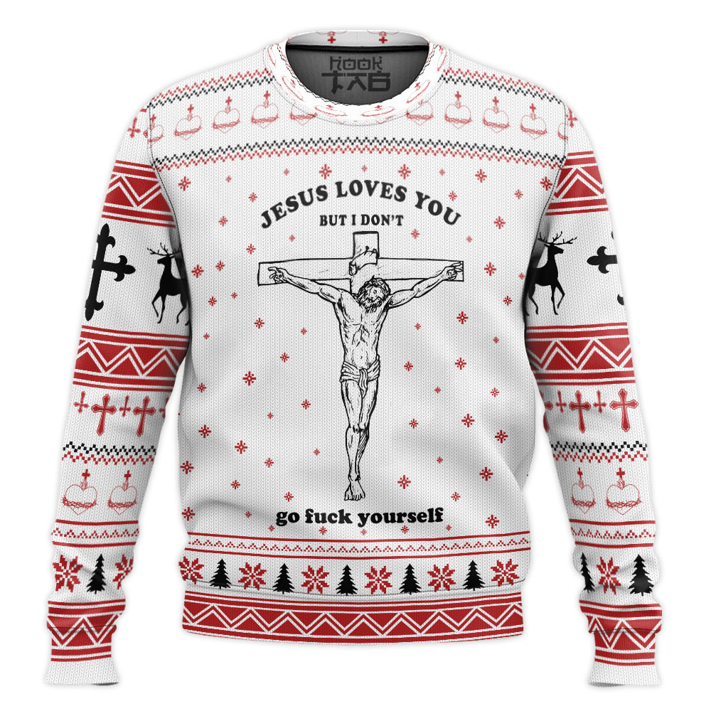 Ugly Jesus Christmas Sweater Jumper