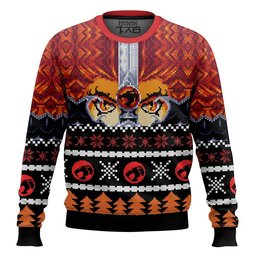 Ho Ho Hooo Holiday Thundercats Ugly Christmas Sweater