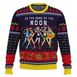 Sailor Moon In the Name of the Moon Ugly Christmas Sweater