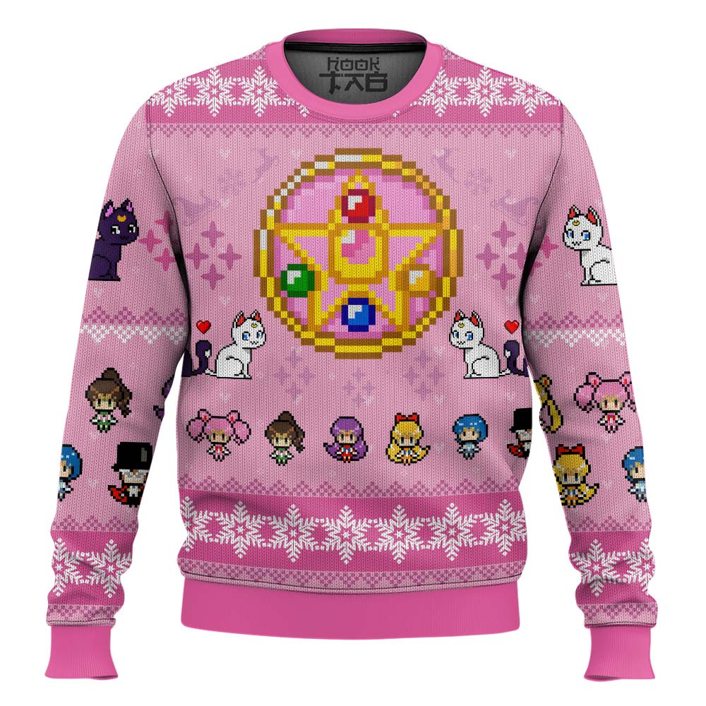 Merry Senshi Sailor Moon Ugly Christmas Sweater