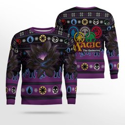 Black Lotus Magic the Gathering Ugly Christmas Sweater