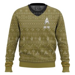 3D S.T The Original Series 1966 1969 Yellow Ugly Christmas Custom Name Ugly Sweater