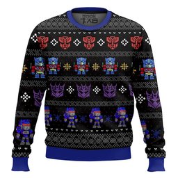 Xmas in Disguise Transformers Ugly Christmas Sweater
