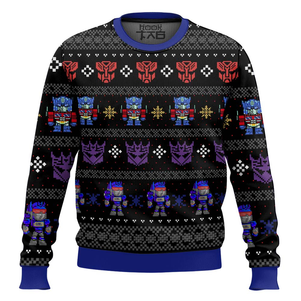 Xmas in Disguise Transformers Ugly Christmas Sweater