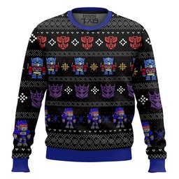 Xmas in Disguise Transformers Ugly Christmas Sweater