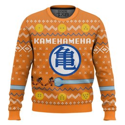 DBZ Kamehameha Ugly Christmas Sweater