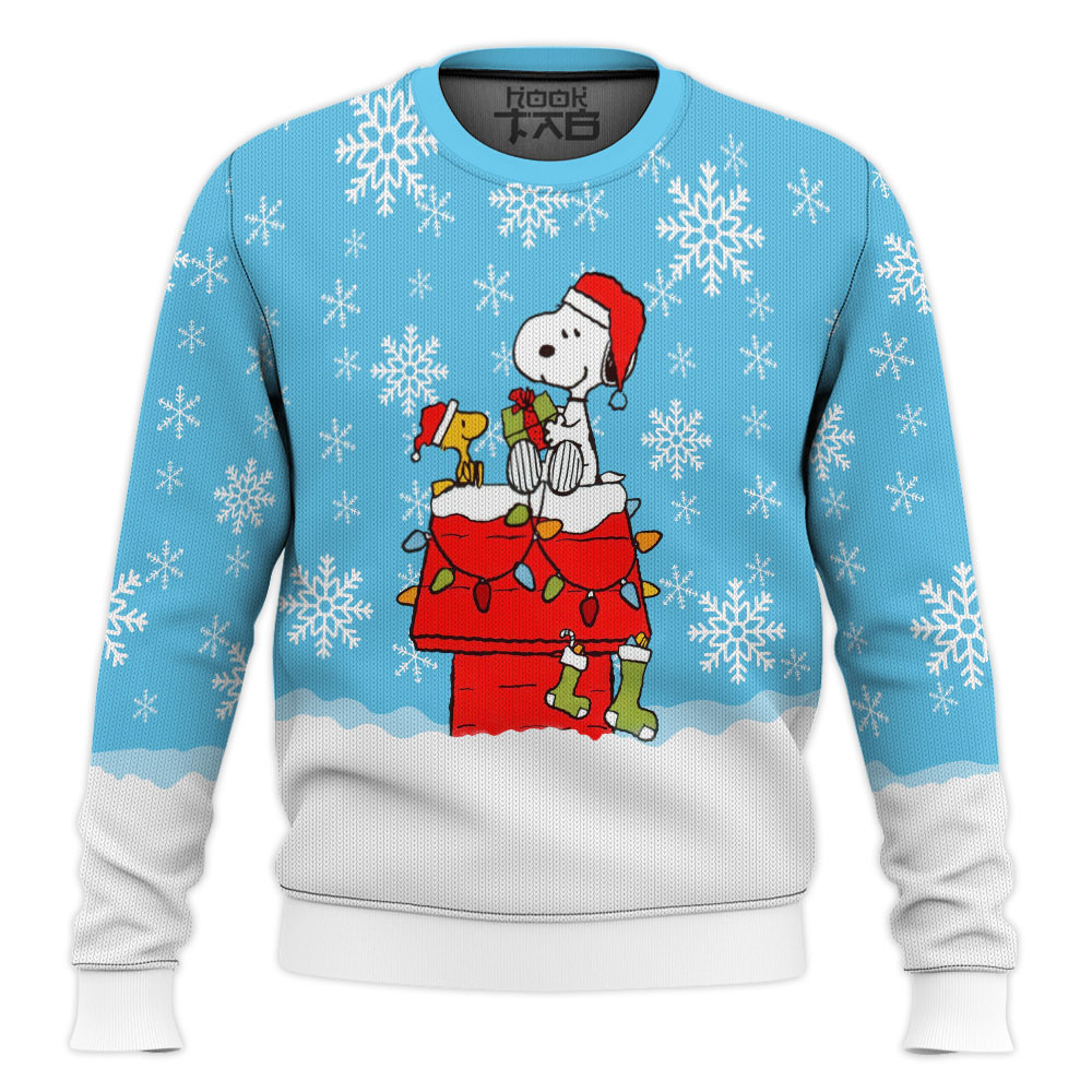 Snowy Christmas Snoopy Ugly Christmas Sweater