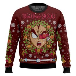 It's Over 9000 Dragon Ball Z Ugly Sweater