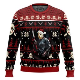 Jason Voorhees Firday the 13th Ugly Christmas Sweater