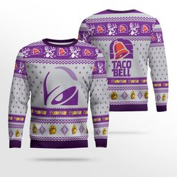 Taco Bell Purple Ugly Sweater