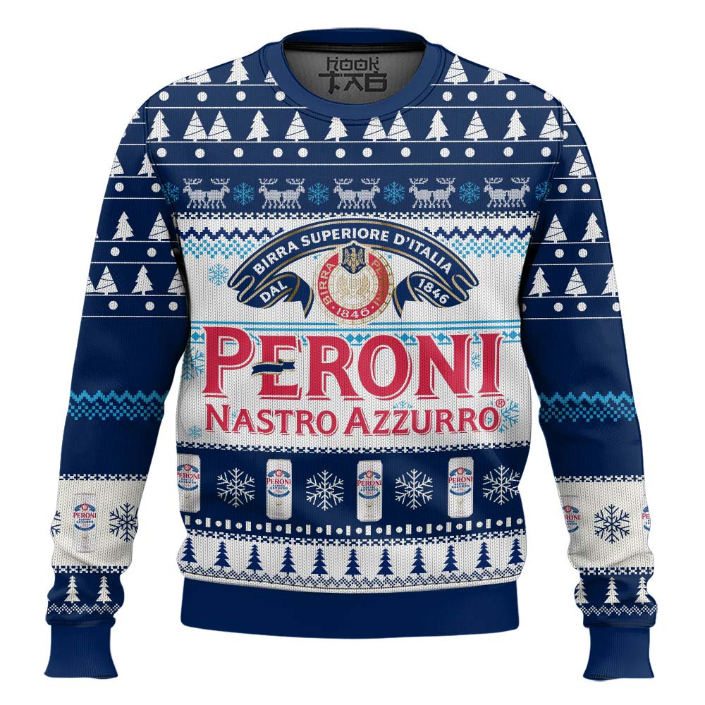 Peroni Nastro Azzurro Ugly Christmas Sweater