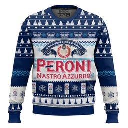 Peroni Nastro Azzurro Ugly Christmas Sweater