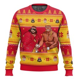 Mega Powers Macho Man and Hulk Hogan Ugly Sweater