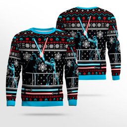 Star Wars - Lightsaber Duel Faux Ugly Christmas Sweater