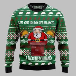 Keep Your Holiday Diet Balanced Ugly Christmas Sweater